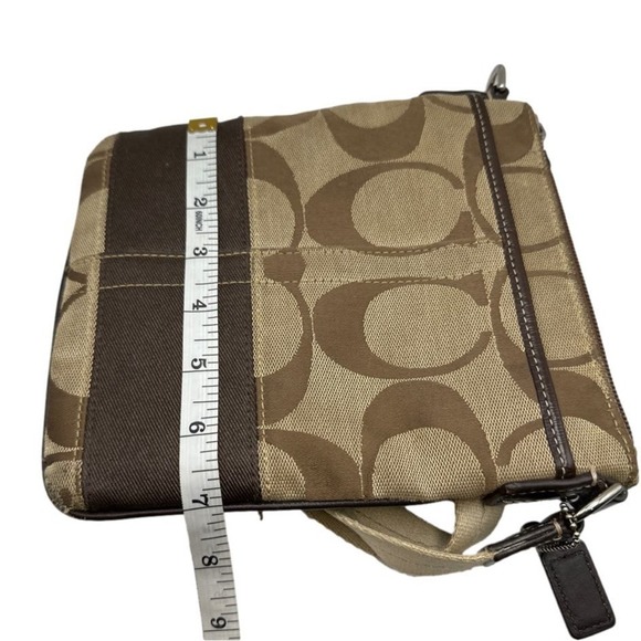 COACH Brown Signature Canvas Crossbody - Picture 7 of 7